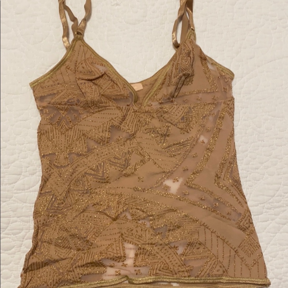 Roberto Cavalli lingerie inspired  nude top